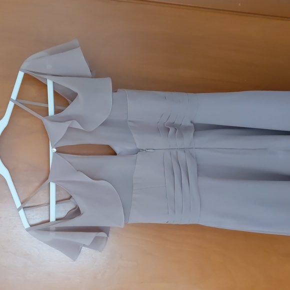 Taupe Azazi Bridesmaid Dress - Picture 2 of 3